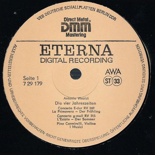 Eterna 7 29 179 - Antonio Vivaldi, I Musici, Pina Carmirelli - D - Image 3