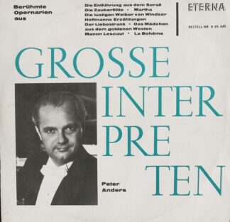 Eterna 8 20 445 - Peter Anders (2) - Berühmte Opernarien