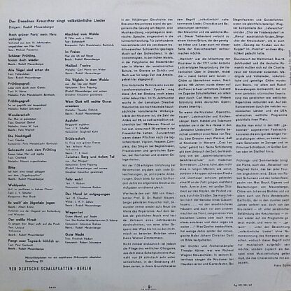 Eterna 8 20 477 - Dresdner Kreuzchor - Nach Grüner Farb' Mein He - Image 2