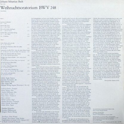 Eterna 8 26 693 - Johann Sebastian Bach, Arleen Auger, Annelies - Image 2