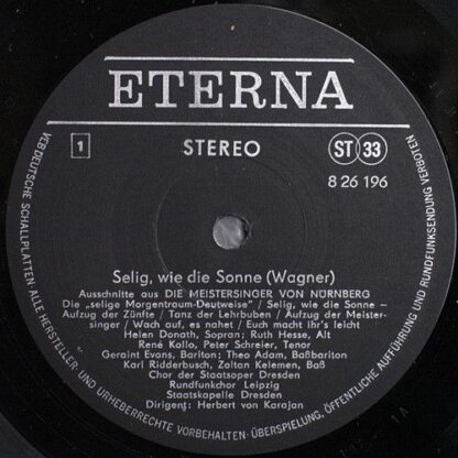 Eterna 8 26 196 - Richard Wagner, Rundfunkchor Leipzig, Chor Der - Image 3