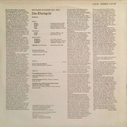 Eterna 8 25 091 - Richard Wagner, Staatskapelle Berlin, Rudolf K - Image 2