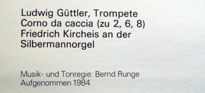 Eterna 7 25 004 - Ludwig Güttler, Friedrich Kircheis - Musik Für - Image 9
