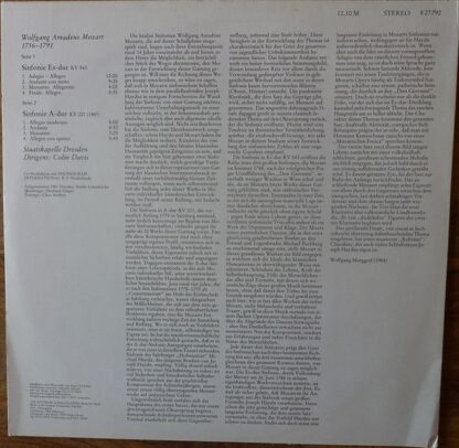 Eterna 8 27 792 - Wolfgang Amadeus Mozart, Staatskapelle Dresden - Image 2