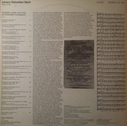 Eterna 8 27 294 - Johann Sebastian Bach, Peter Schreier, Karl Ri - Image 2