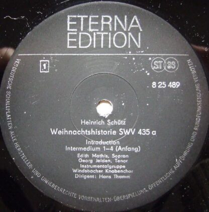 Eterna 8 25 489 - Heinrich Schütz - Weihnachtshistorie - Image 3
