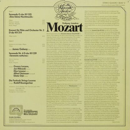 Eurodisc 30 257 0 - Wolfgang Amadeus Mozart, James Galway, Festi - Image 2