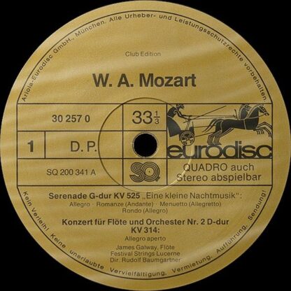 Eurodisc 30 257 0 - Wolfgang Amadeus Mozart, James Galway, Festi - Image 3