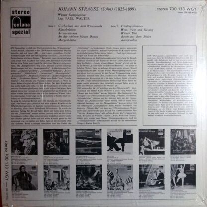 Fontana 700 133 WGY - Johann Strauss Jr., Wiener Symphoniker, Pa - Image 2