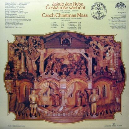 Supraphon 1112 3144 - Jakub Jan Ryba, Czech Philharmonic Chorus, - Image 2