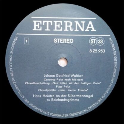 Eterna 8 25 953 - Johann Gottfried Walther, Johann Pachelbel, Ha - Image 3