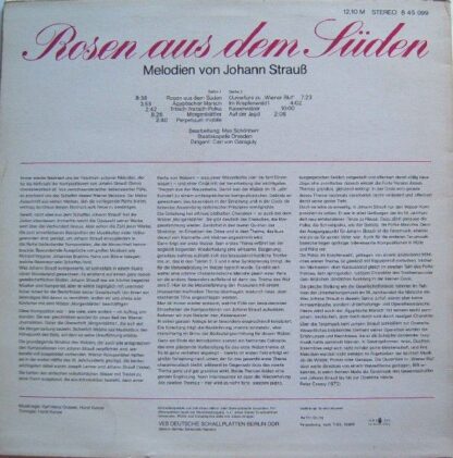 Amiga 8 45 099 - Johann Strauss Jr. - Rosen Aus Dem Süden (Johan - Image 2