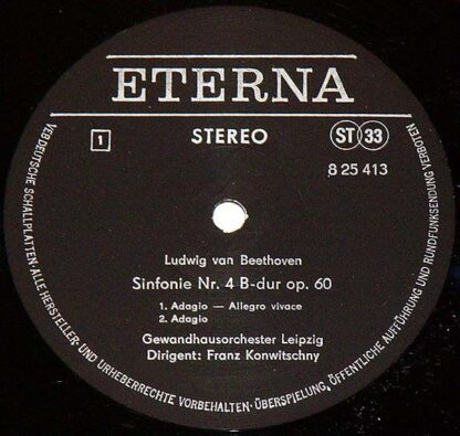 Eterna 8 25 413 - Ludwig van Beethoven, Gewandhausorchester Leip - Image 3