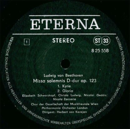 Eterna 8 25 558-559 - Ludwig Van Beethoven - Missa Solemnis D-Du - Image 5