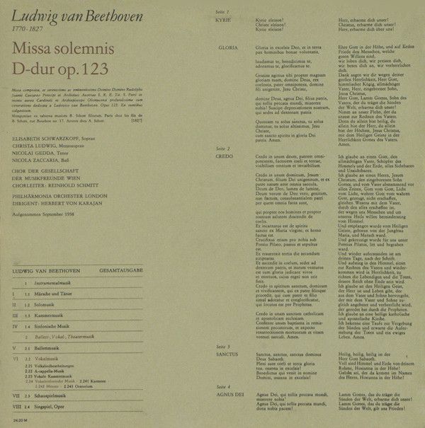 Eterna 8 25 558-559 - Ludwig Van Beethoven - Missa Solemnis D-Du - Image 4