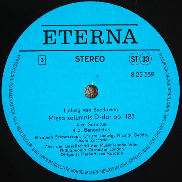 Eterna 8 25 558-559 - Ludwig Van Beethoven - Missa Solemnis D-Du - Image 7