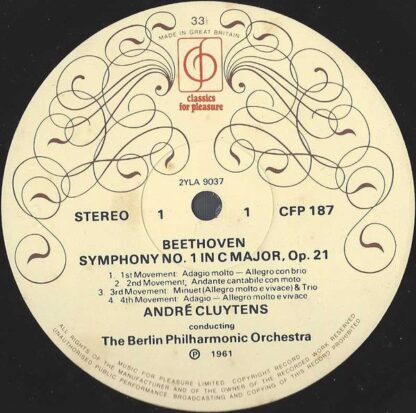 Classics For Pleasure CFP 187 - Ludwig van Beethoven, André Cluy - Image 3