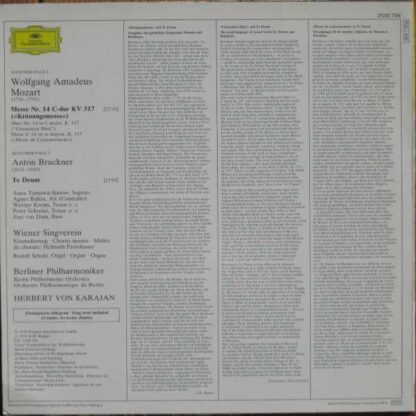 Deutsche Grammophon 2530 704 - Wolfgang Amadeus Mozart, Anton Br - Image 2