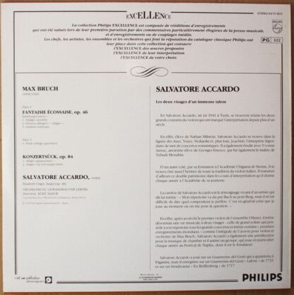 Philips 6570 803 - Max Bruch, Salvatore Accardo, Gewandhausorche - Image 2