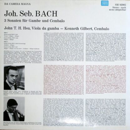 Da Camera Magna SM 92905 - Johann Sebastian Bach - Gambensonaten - Image 2