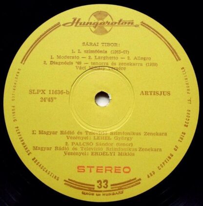 Hungaroton SLPX 11636 - Tibor Sárai - Serenade For Strings / Str - Image 4