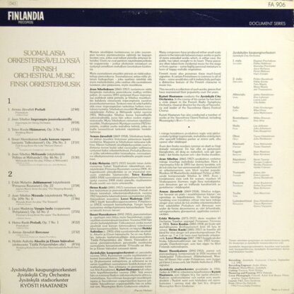 Finlandia Records FA 906 - Jyväskylän Kaupunginorkesteri, Kyösti - Image 2