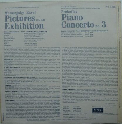 DECCA PFS 4255 - Modest Mussorgsky, Maurice Ravel, Sergei Prokof - Image 2