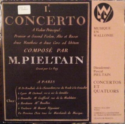 Musique en Wallonie MW 31/32 - Dieudonné-Pascal Pieltain, Thérès