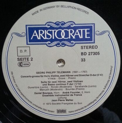 Aristocrate (2) BD 27305 - Daniel Bourgue, Georg Philipp Teleman - Image 4