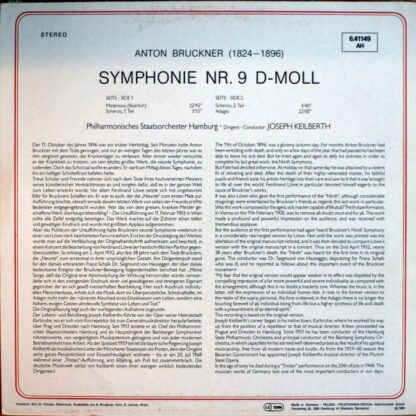 Telefunken 6.41149 AH - Anton Bruckner, Joseph Keilberth, Philha - Image 2