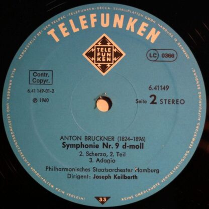 Telefunken 6.41149 AH - Anton Bruckner, Joseph Keilberth, Philha - Image 4