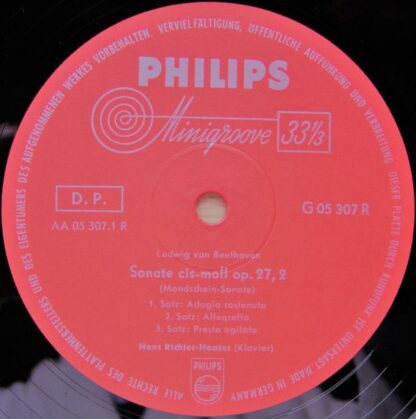 Philips G 05307 R - Ludwig van Beethoven, Hans Richter-Haaser - - Image 3