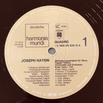 Deutsche Harmonia Mundi 1C 065-99 626 Q - Joseph Haydn, Franzjos - Image 5