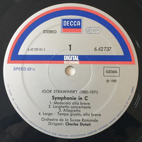 DECCA 6.42737 AZ - Igor Stravinsky, L'Orchestre De La Suisse Rom - Image 3