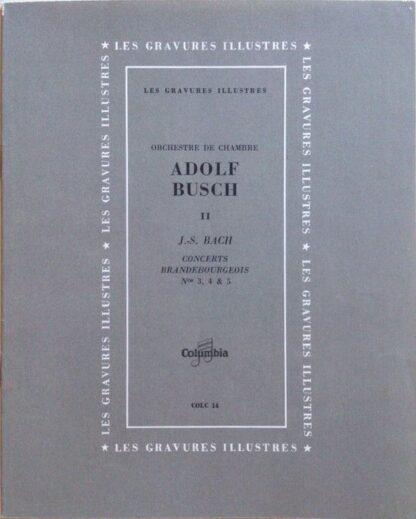 Columbia COLC 14 - Johann Sebastian Bach, Busch Chamber Players, - Image 6