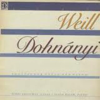 Nonesuch Records D-79016 - Kurt Weill, Ernst von Dohnányi, Jerry