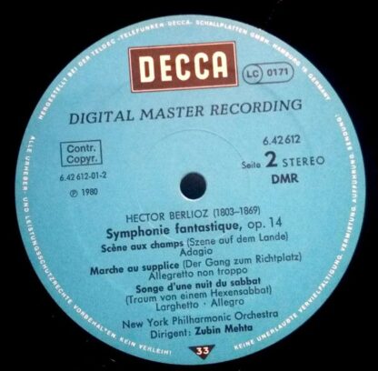 DECCA 6.42612 AZ - Hector Berlioz, New York Philharmonic, Zubin - Image 4