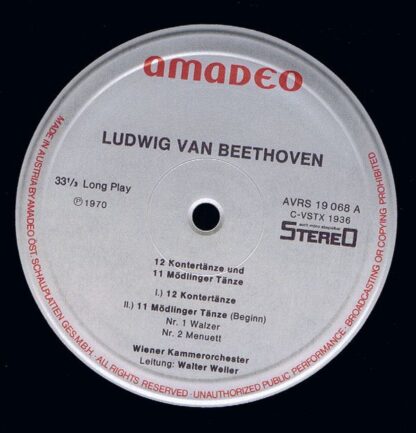 Amadeo AVRS 19 068 St - Ludwig van Beethoven - 12 Kontertänze - Image 3