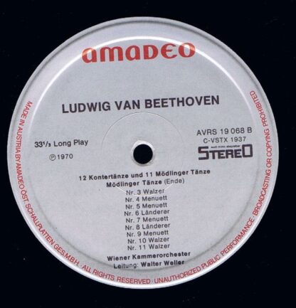 Amadeo AVRS 19 068 St - Ludwig van Beethoven - 12 Kontertänze - Image 4
