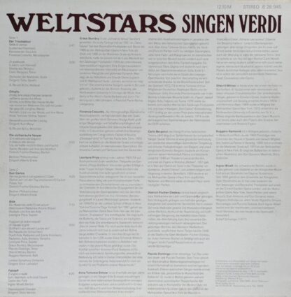 Eterna 8 26 945 - Various, Giuseppe Verdi - Weltstars Singen Ver - Image 4