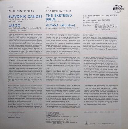 Supraphon SUA ST 50547 - Bedřich Smetana, Antonín Dvořák - Vltav - Image 2