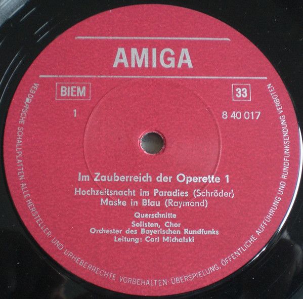 Amiga 8 40 017 - Friedrich Schröder, Fred Raymond, Paul Abraham, - Image 3