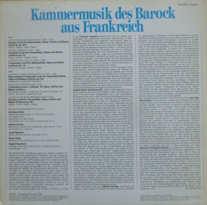 Orbis 66 499 5 - Die Deutschen Barocksolisten - Kammermusik Des - Image 2