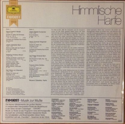 Deutsche Grammophon 2535 643 - Nicanor Zabaleta - Himmlische Har - Image 2