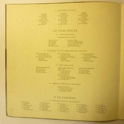 Columbia 33 WCX 509 - Carl Orff, Wolfgang Sawallisch, Kölner Run - Image 5