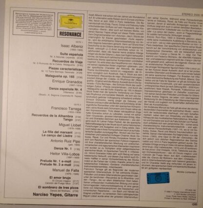 Deutsche Grammophon 2535 182 - Narciso Yepes - Spanische Gitarre - Image 2