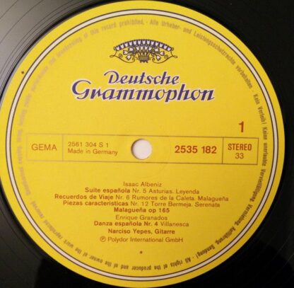 Deutsche Grammophon 2535 182 - Narciso Yepes - Spanische Gitarre - Image 3