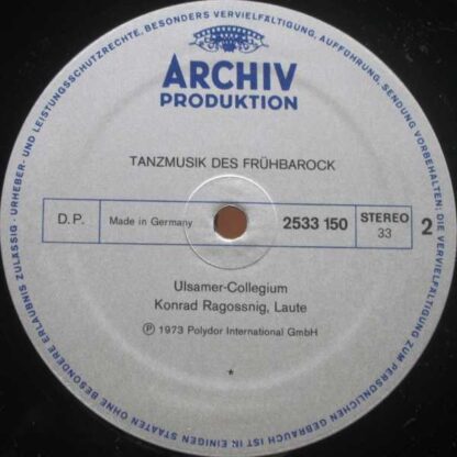 Archiv Produktion 2533 150 - Ulsamer Collegium, Konrad Ragossnig - Image 10