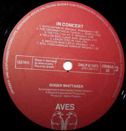Aves DALP 2/1973 - Roger Whittaker - In Concert - Image 5