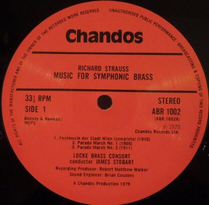 Chandos ABR 1002 - Richard Strauss, Locke Brass Consort, James S - Image 4